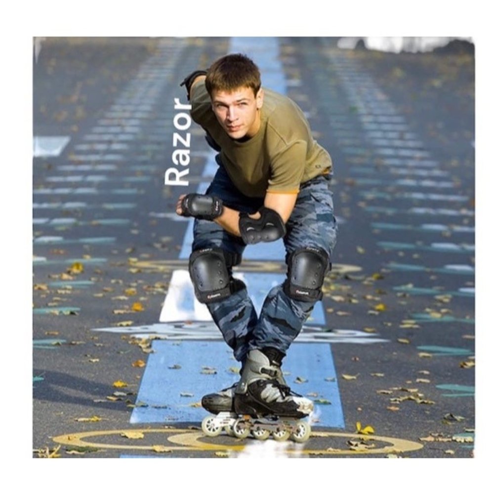 Razor Multi Sport Elbow & Knee Pads Wrist Guard Pro